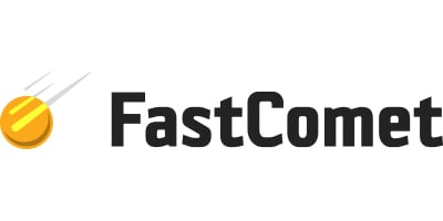 fastcomet black logo