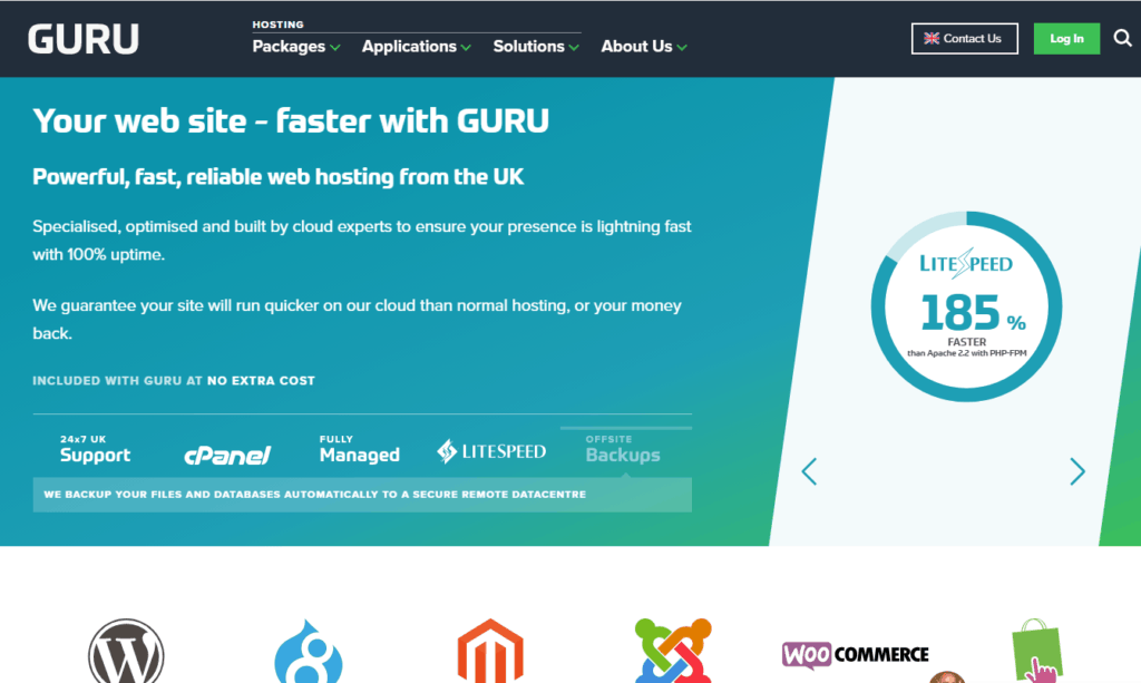 Guru UK SSD WordPress Hosting