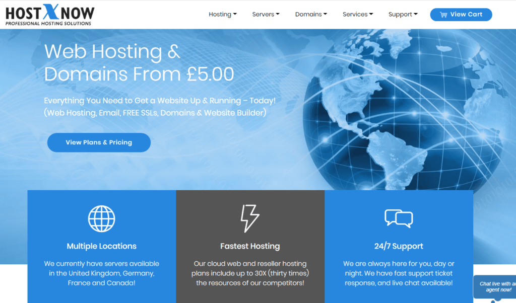 HostXnow UK WordPress SSD Hosting