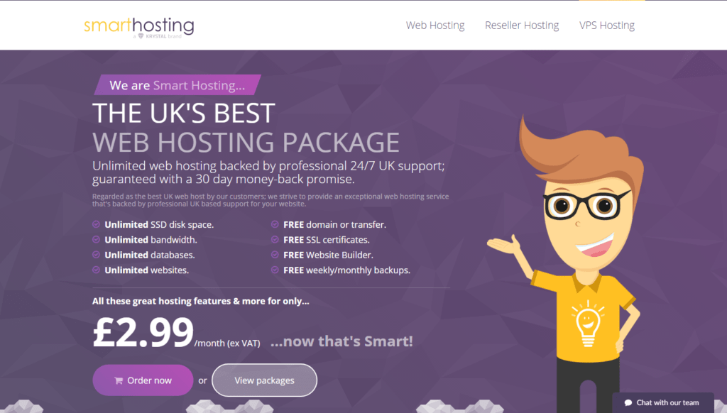 SmartHosting UK WordPress SSD Hosting