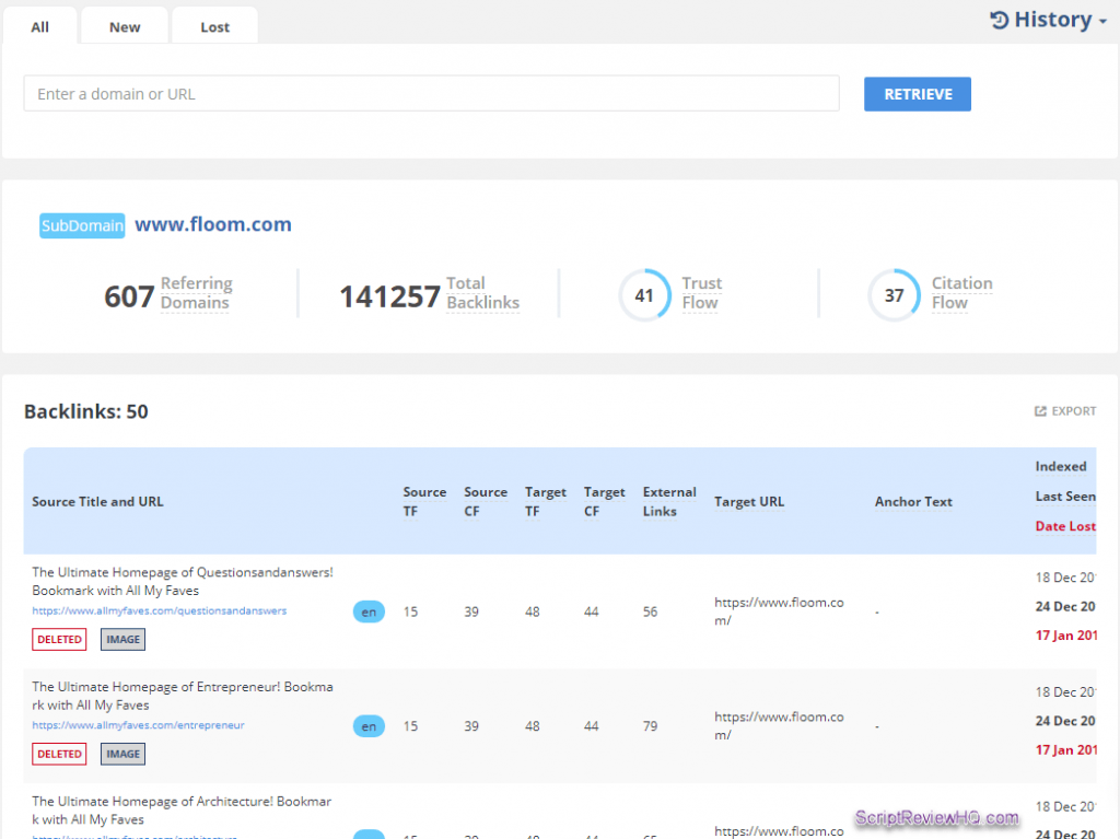 LongTailPro review backlink analysis 1